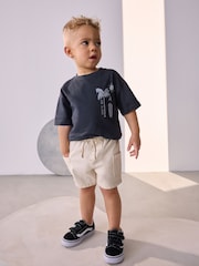 Ecru Denim Cargo Shorts (3mths-7yrs) - Image 2 of 8