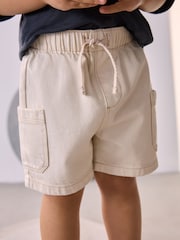 Ecru Denim Cargo Shorts (3mths-7yrs) - Image 4 of 8