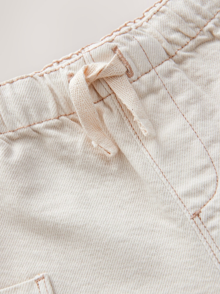 Ecru Denim Cargo Shorts (3mths-7yrs) - Image 7 of 8