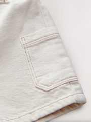 Ecru Denim Cargo Shorts (3mths-7yrs) - Image 8 of 8