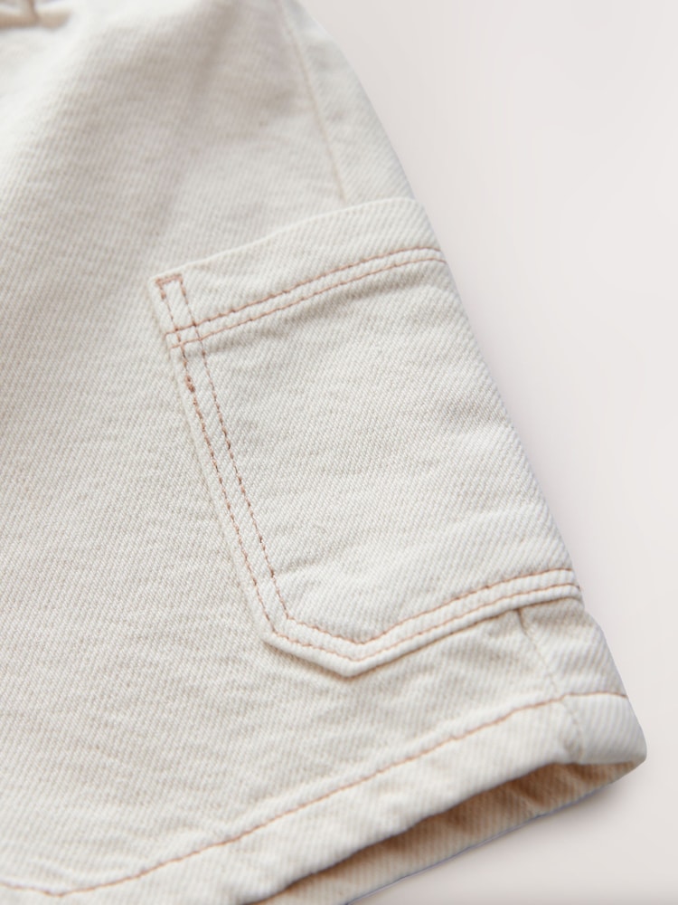 Ecru Denim Cargo Shorts (3mths-7yrs) - Image 8 of 8