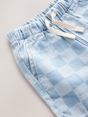Hellblaues Schachbrettmuster - Denim-Shorts zum Überziehen (3Monate -7Jahre) - Bild 7 von 7