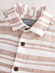 Stone Stripe Linen Short Sleeve Shirt - Image 2 of 3