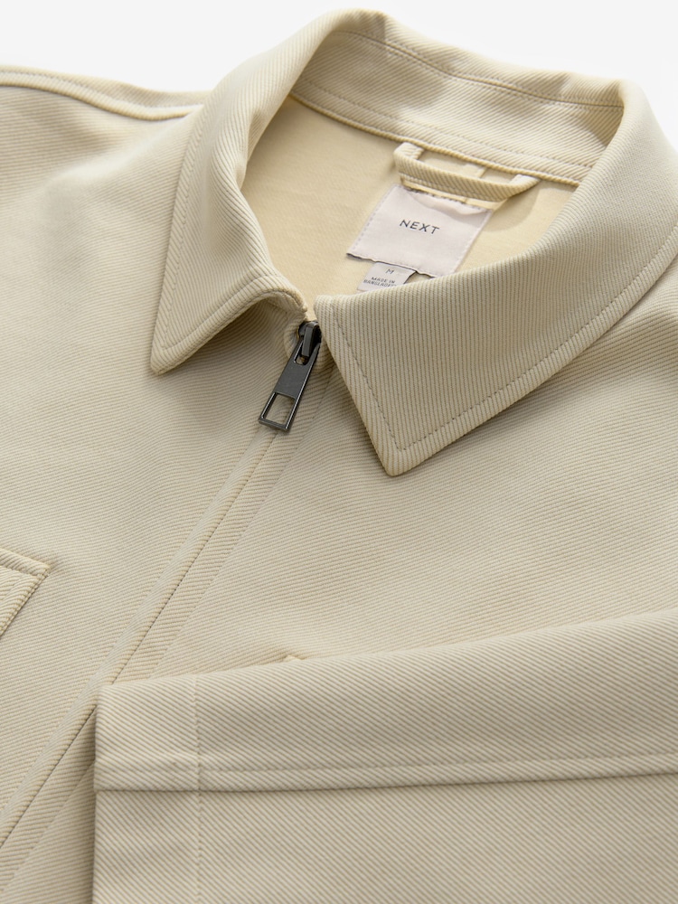 Neutral Jersey Shacket - Image 10 of 10