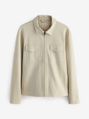 Neutral Jersey Shacket - Image 7 of 10