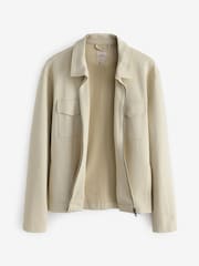 Neutral Jersey Shacket - Image 8 of 10