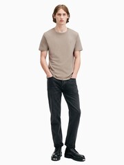رمادي كروم - AllSaints Brace Dark Grey Short Sleeve 100% Cotton T-Shirt - صورة 3 من 5