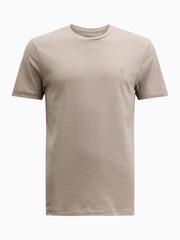 رمادي كروم - AllSaints Brace Dark Grey Short Sleeve 100% Cotton T-Shirt - صورة 5 من 5