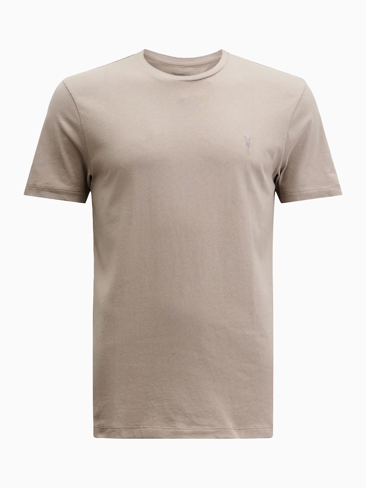 AllSaints Grey Chrome Brace Dark Grey Short Sleeve 100% Cotton T-Shirt - Image 5 of 5 AllSaints Grey Chrome Brace Dark Grey Short Sleeve 100% Cotton T-Shirt - Image 5 of 5