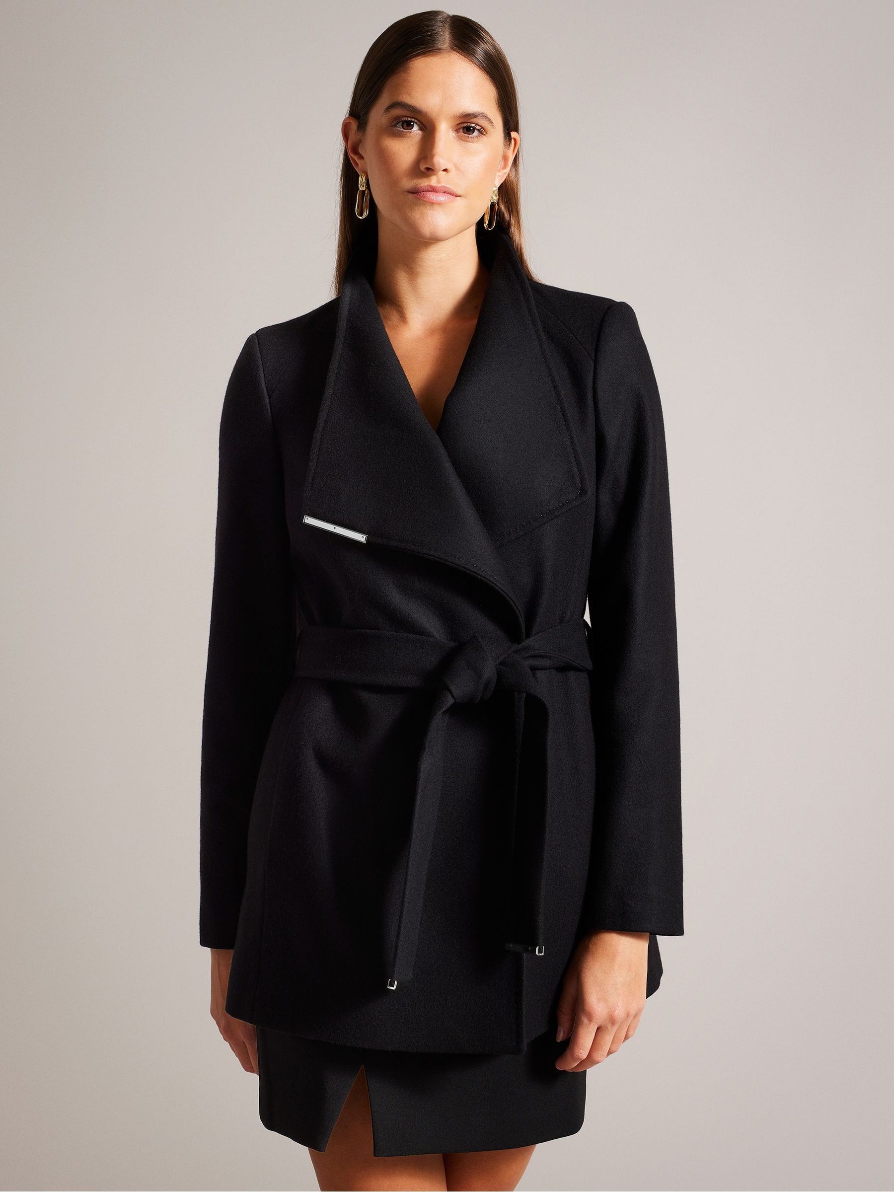 Short wrap coat cheap