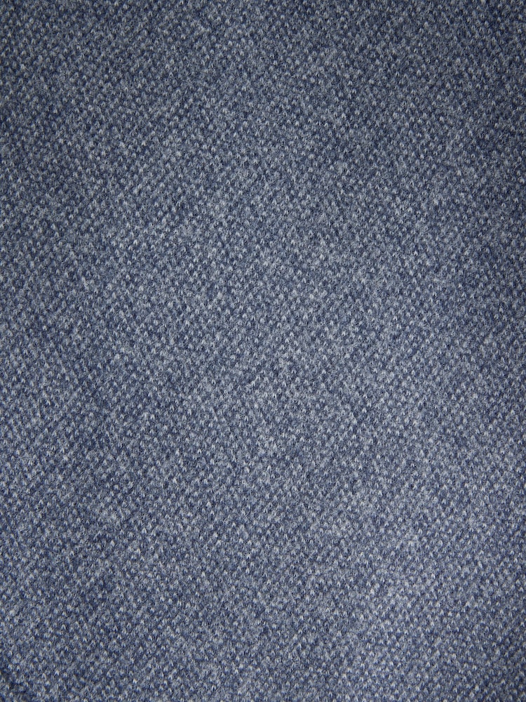 Blue Slim Fit Soft Touch Textured Jersey Blazer - Image 9 of 11