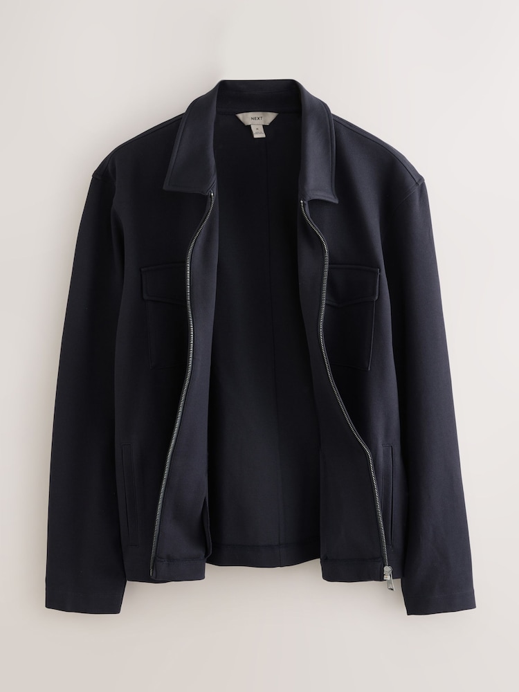 Black/Navy Cotton Blend Jersey Shackets 2 Pack - Image 10 of 13