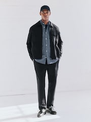 Black/Navy Cotton Blend Jersey Shackets 2 Pack - Image 3 of 13