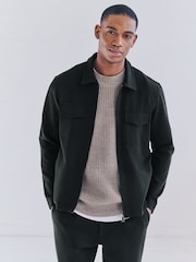 Black/Navy Cotton Blend Jersey Shackets 2 Pack - Image 6 of 13