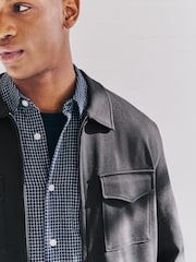 Black/Navy Cotton Blend Jersey Shackets 2 Pack - Image 7 of 13