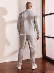 Light Grey Co-ord Jersey Shacket & Trousers 2 Pack Set - Image 2 of 13