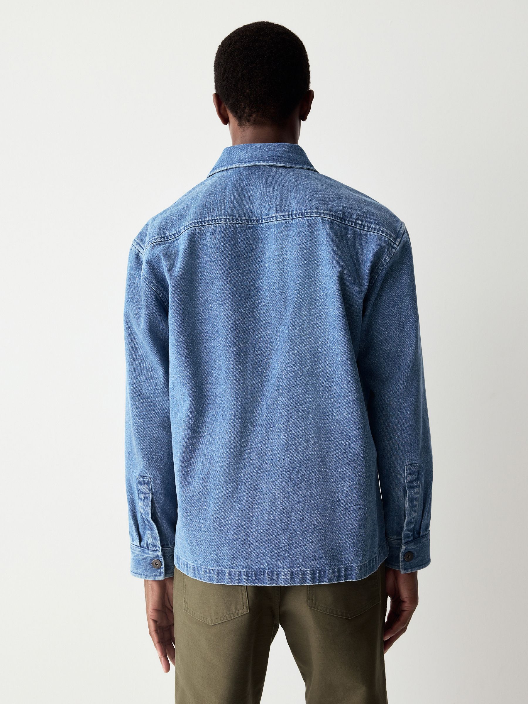 EMIS★韓国大人気 [正規品] DENIM SHACKET-BLUE DENIM 男女共用 Billabong Deep Sea Denim Shacket | PacSun