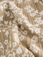 Neutral 100% Cotton Floral Pattern Shacket - Image 9 of 9