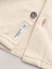 Ecru 100% Cotton Twin Pocket Denim Shacket - Image 11 of 12