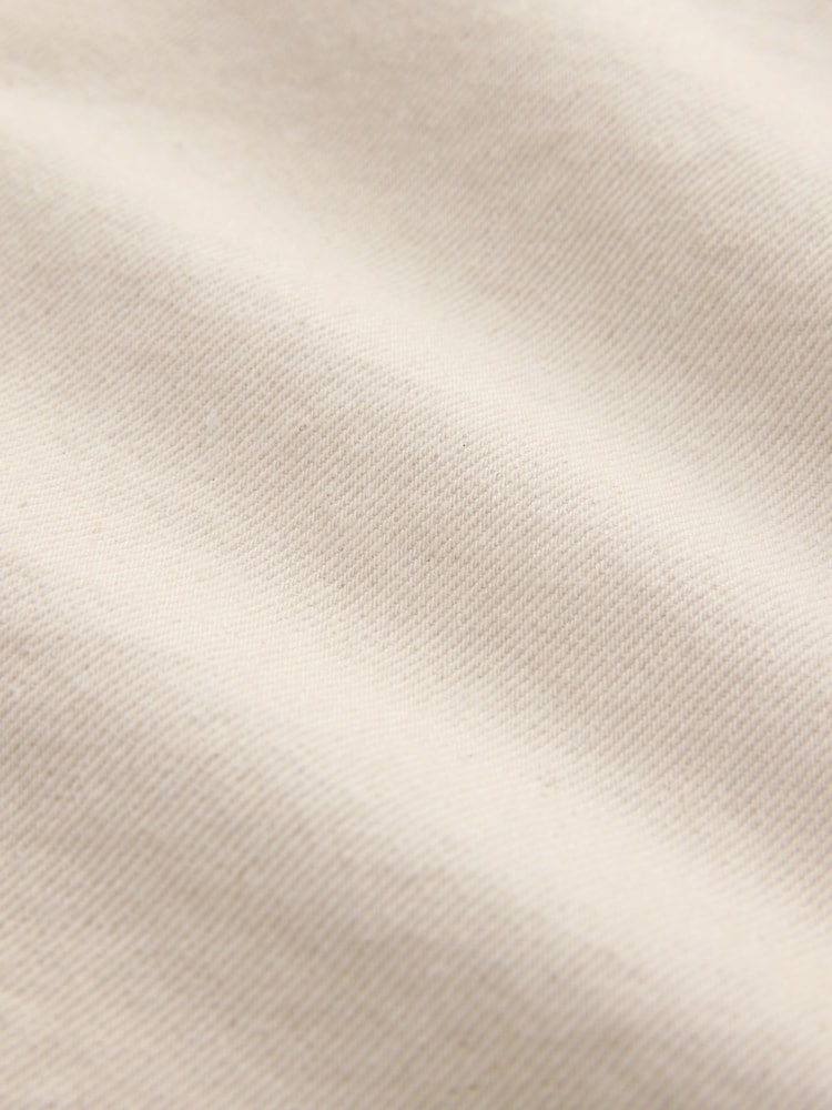 Ecru 100% Cotton Twin Pocket Denim Shacket - Image 12 of 12