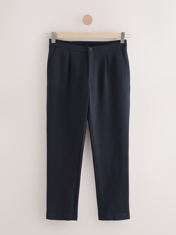 Bleu marine - Cotton Blend Smart Jersey Joggers - Image 6 of 9
