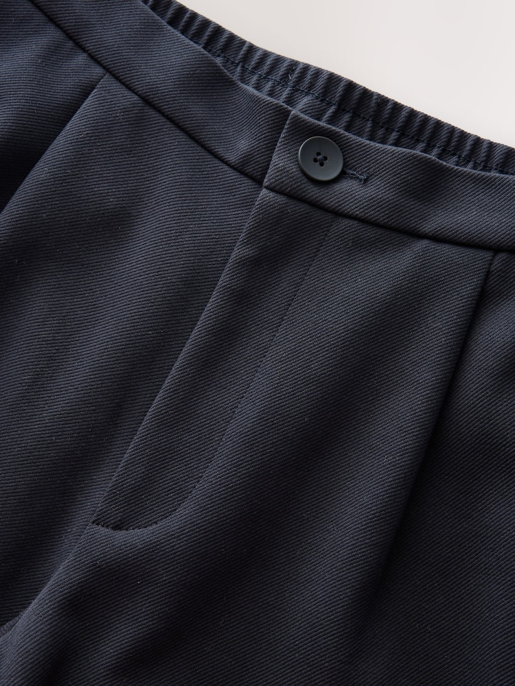 Bleu marine - Cotton Blend Smart Jersey Joggers - Image 8 of 9