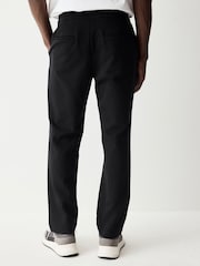 Black Cotton Blend Smart Jersey Joggers - Image 3 of 7