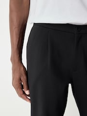 Black Cotton Blend Smart Jersey Joggers - Image 4 of 7