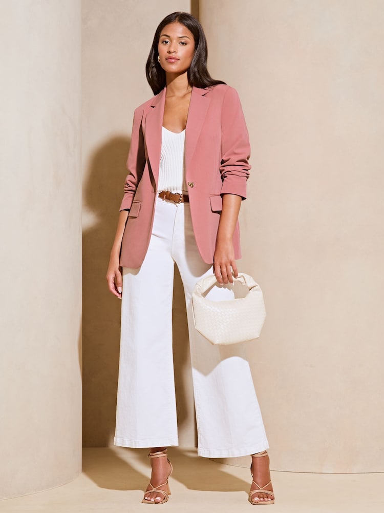 Lipsy Pink Relaxed Blazer - Image 3 of 5