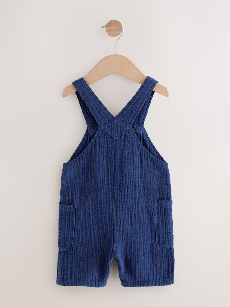 Bande marine - Salopette en coton doux texturé 100% (3mois-7ans) - Image 5 of 7