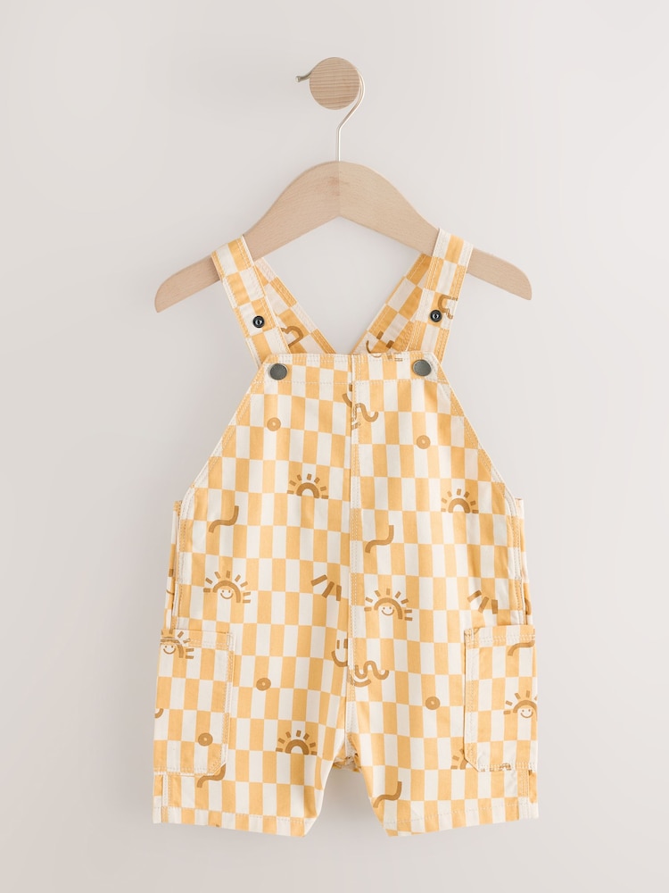 Damier Jaune - 100% Salopettes en coton (3mois-7ans) - Image 4 of 8