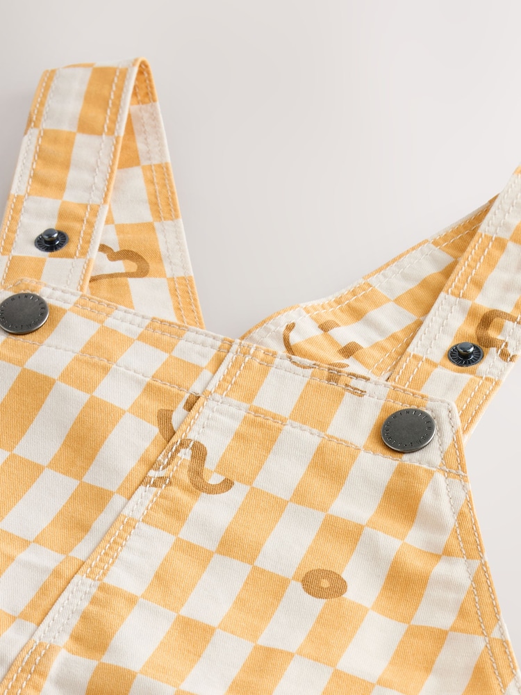 Damier Jaune - 100% Salopettes en coton (3mois-7ans) - Image 7 of 8