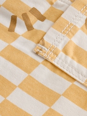 Yellow Checkerboard 100% Cotton Dungarees (3mths-7yrs) - Image 8 of 8