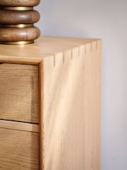 Willis & Gambier Oak Otto Wide 2 Door 3 Drawer Sideboard - Image 5 of 10
