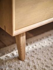 Willis & Gambier Oak Otto Wide 2 Door 3 Drawer Sideboard - Image 7 of 10