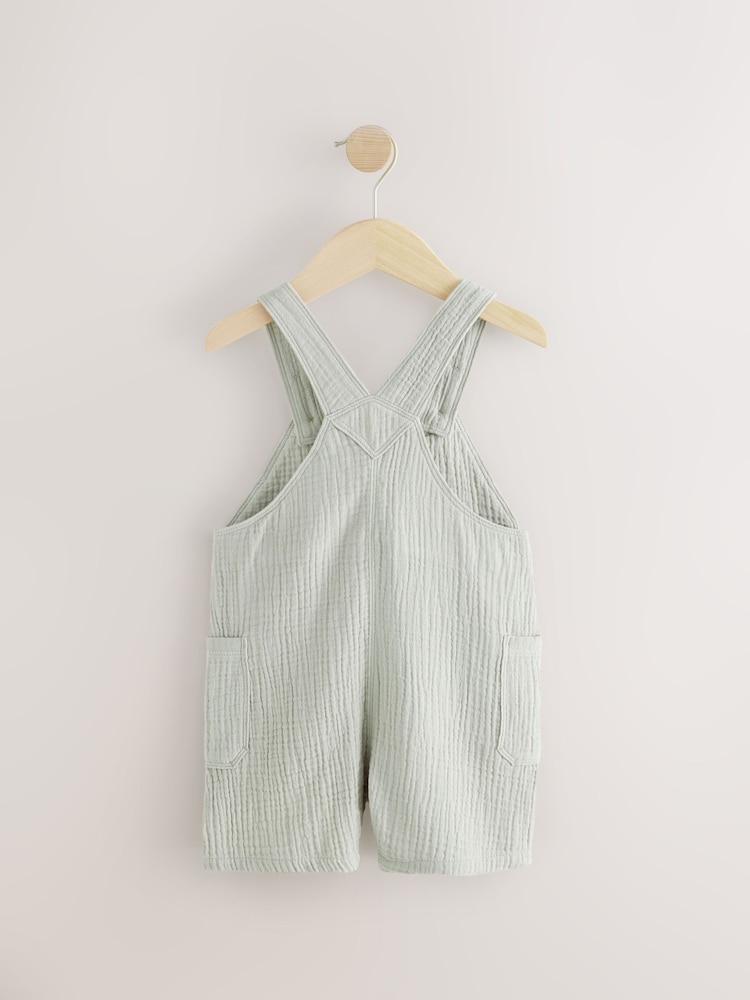 vert - Salopette en coton doux texturé 100% (3mois-7ans) - Image 5 of 8