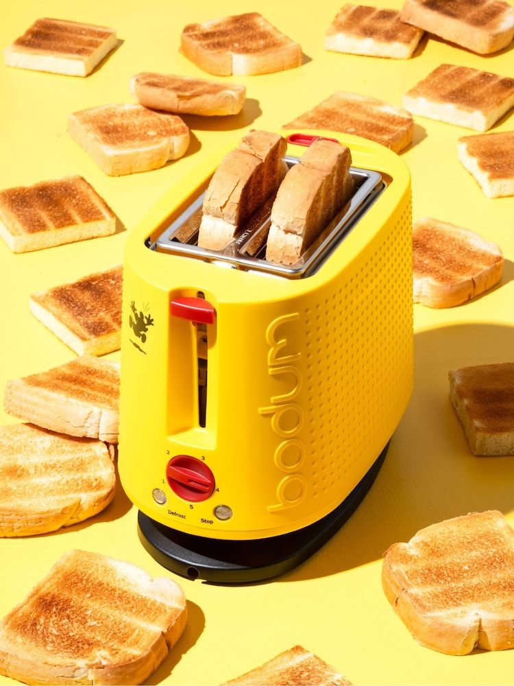 Bodum Yellow Disney Mickey BISTRO 2 Slice Toaster - Image 1 of 4 Bodum Yellow Disney Mickey BISTRO 2 Slice Toaster - Image 1 of 4