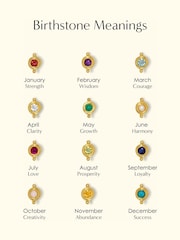 Ottoman Hands Gold February Birthstone Pendant Necklace - Image 4 of 5