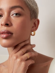 Ottoman Hands Gold Blair Chain Stacking Ring - Image 2 of 3
