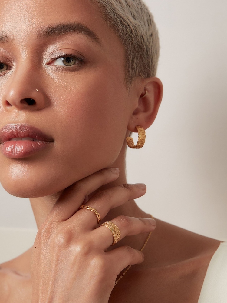 Ottoman Hands Gold Blair Chain Stacking Ring - Image 2 of 3 Ottoman Hands Gold Blair Chain Stacking Ring - Image 2 of 3