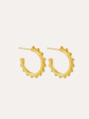 Ottoman Hands Gold Aida Hoop Earrings - Image 5 of 5