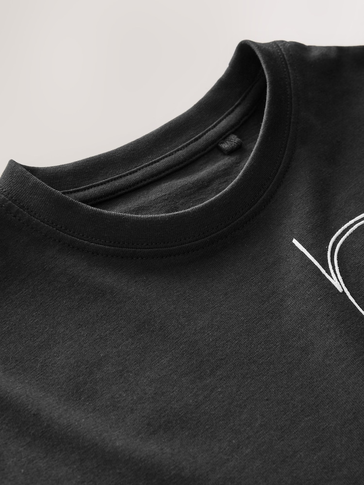 Noir Goal - T-shirt graphique à manches courtes 100% coton (3-16ans) - Image 3 of 4