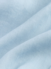 Azul claro - Camisa de manga comprida Signature 100% em linho - Imagem 5 de 6