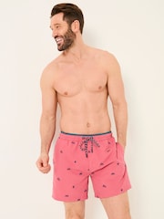 Pink Sea Life Embroidered - FatFace Swim Shorts - Imagen 1 de 6