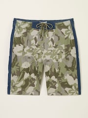 FatFace Camber Green Camo Swim Shorts - Image 5 of 6