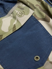 FatFace Camber Green Camo Swim Shorts - Image 6 of 6