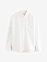 White Signature 100% Linen Long Sleeve Shirt - Image 7 of 9