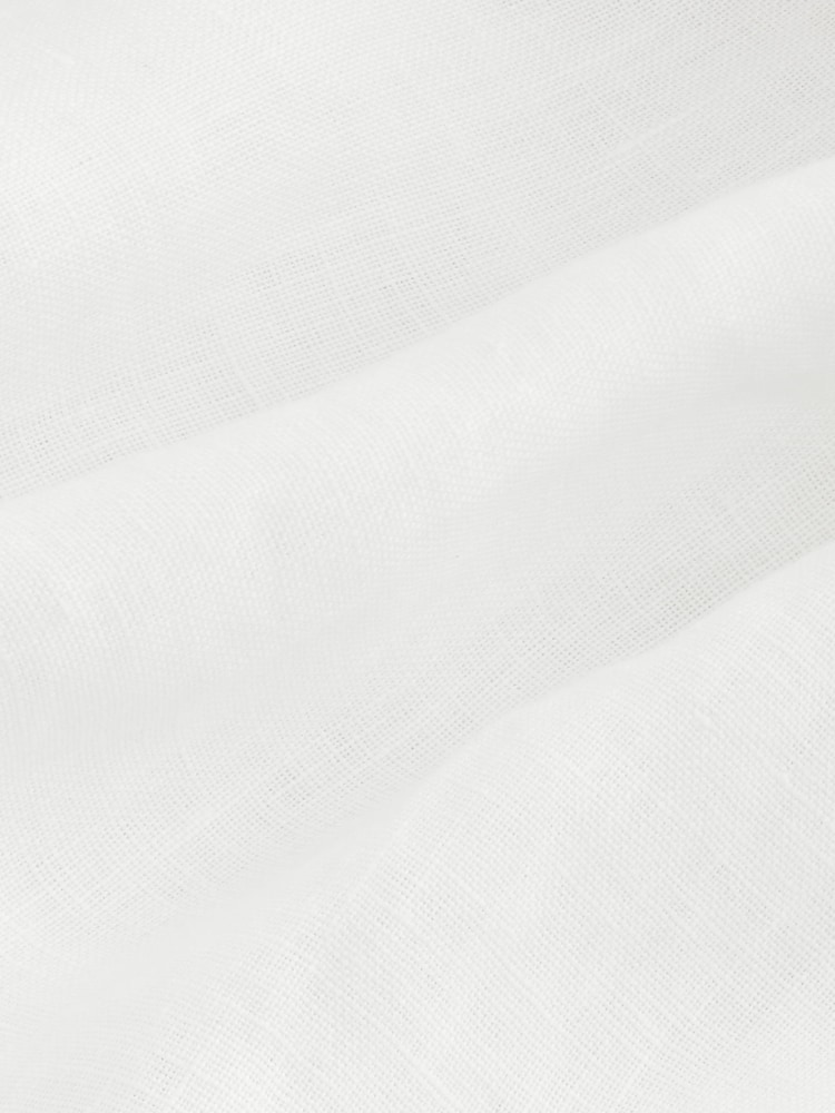 White Signature 100% Linen Long Sleeve Shirt - Image 8 of 9