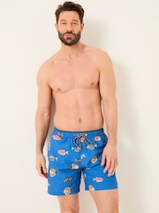 FatFace Trevose Blue Swim Shorts - Image 1 of 5