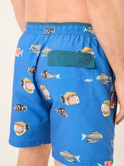 FatFace Trevose Blue Swim Shorts - Image 2 of 5